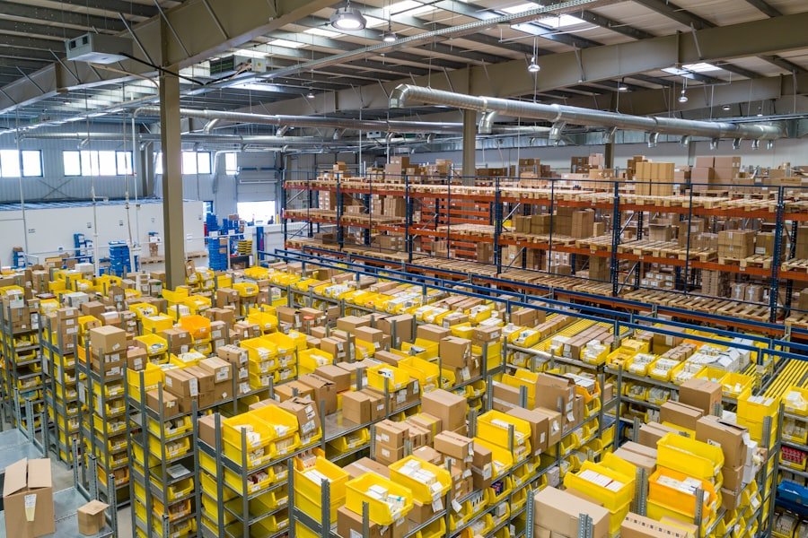 Supply chain warehouse floor